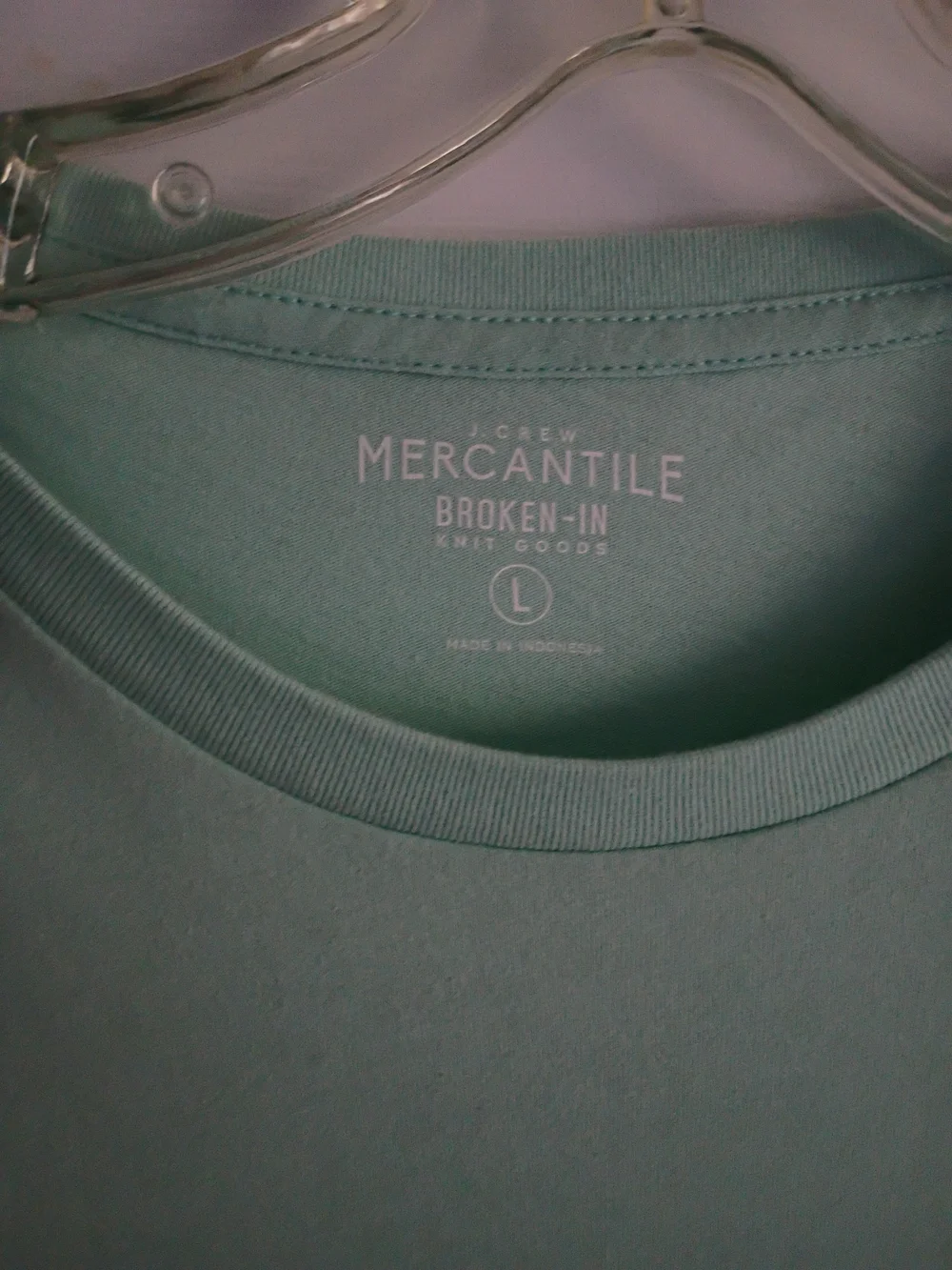 Essential J Crew Crew Neck T-Shirt - Mint Green.  New With Tags